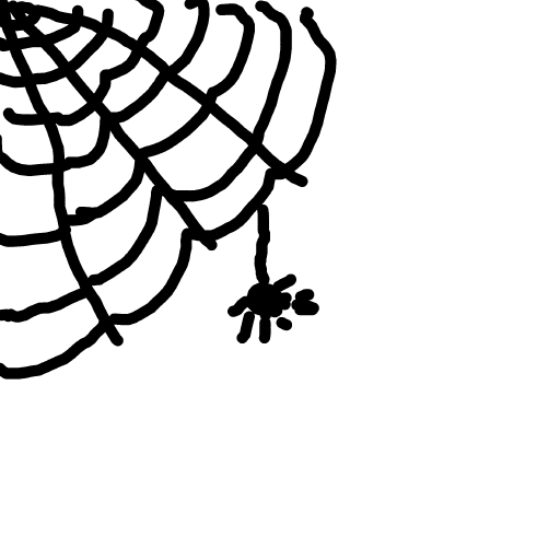 Spider Web drawing by clay-mega-force