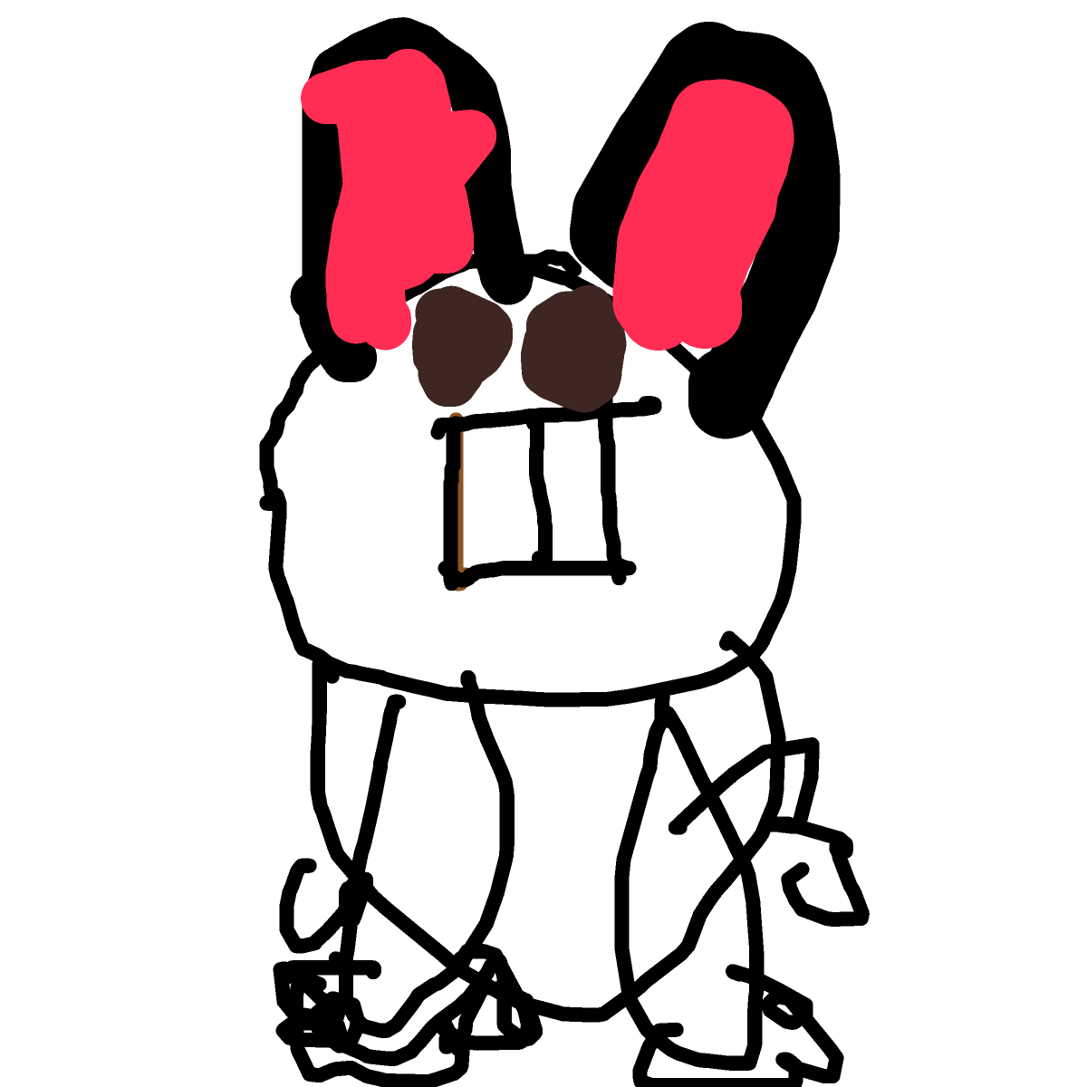 Bunny drawing by free-iron-port