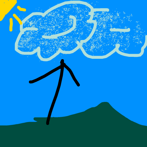 Cloud drawing by cyan-beta-earth