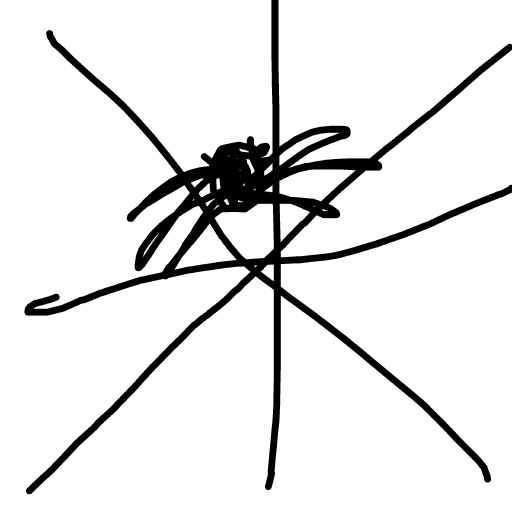 Spider Web drawing by wide-pure-sketch