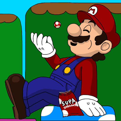 Super Mushroom drawing by firecracker