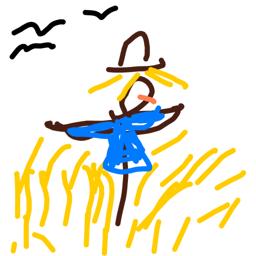 Scarecrow drawing by grape-hard-shield