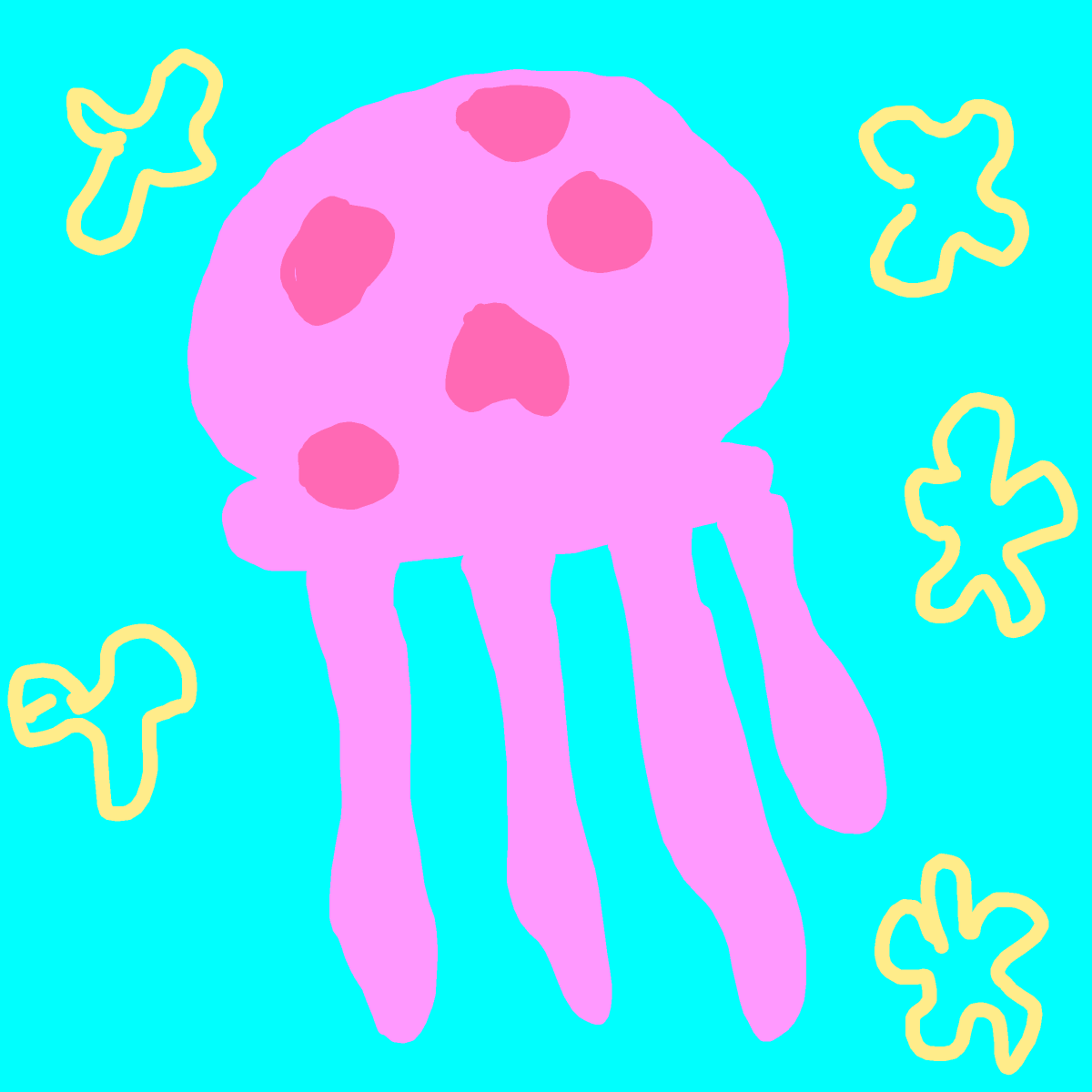 Jellyfish drawing by lead-free-boss
