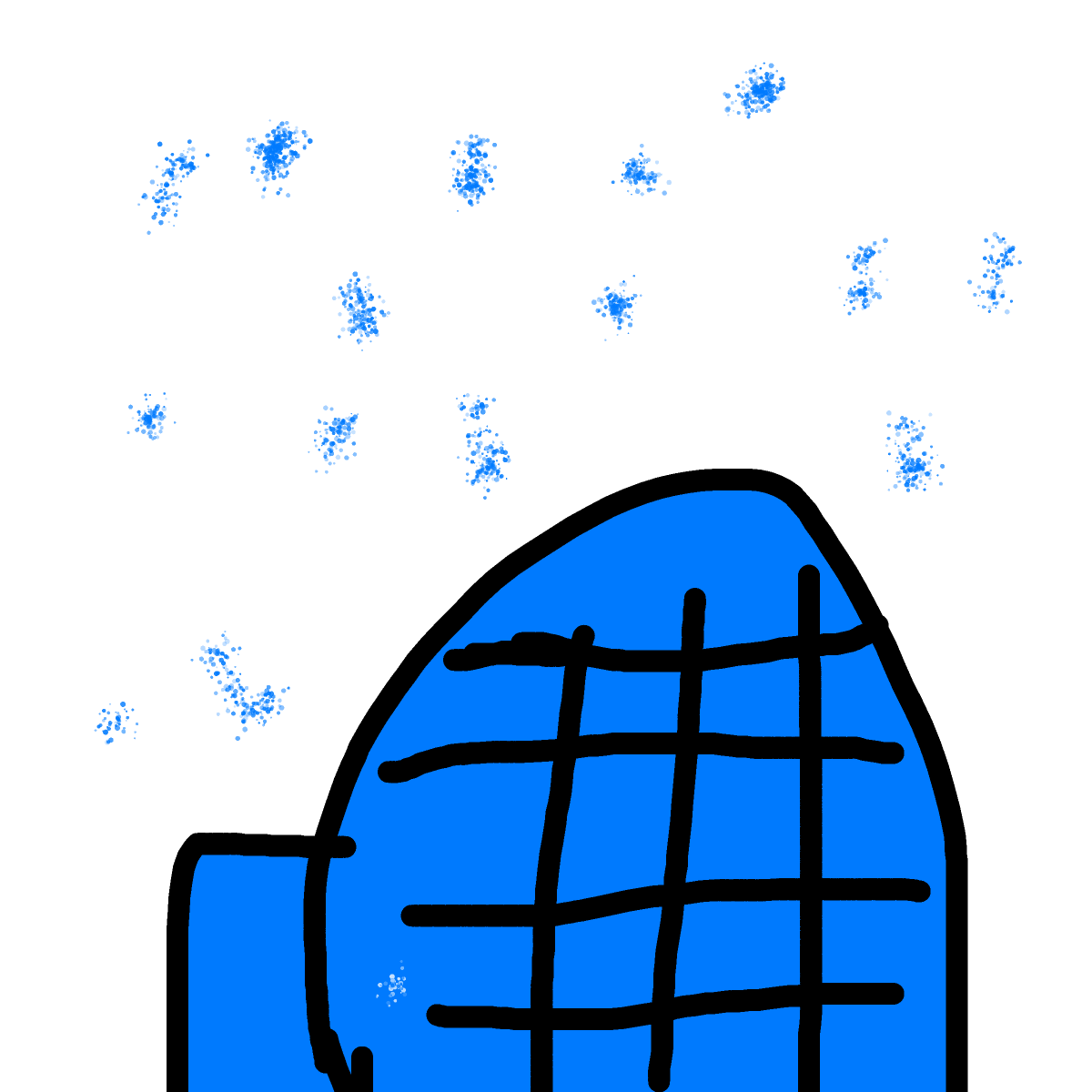 Igloo drawing by aqua-hyper-doodler