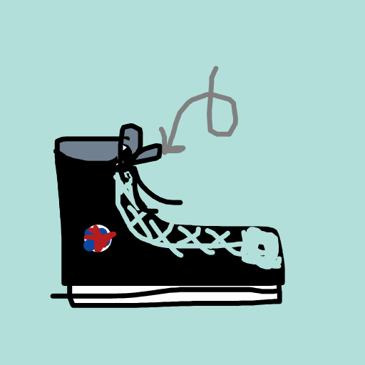 Shoelace drawing by oxox