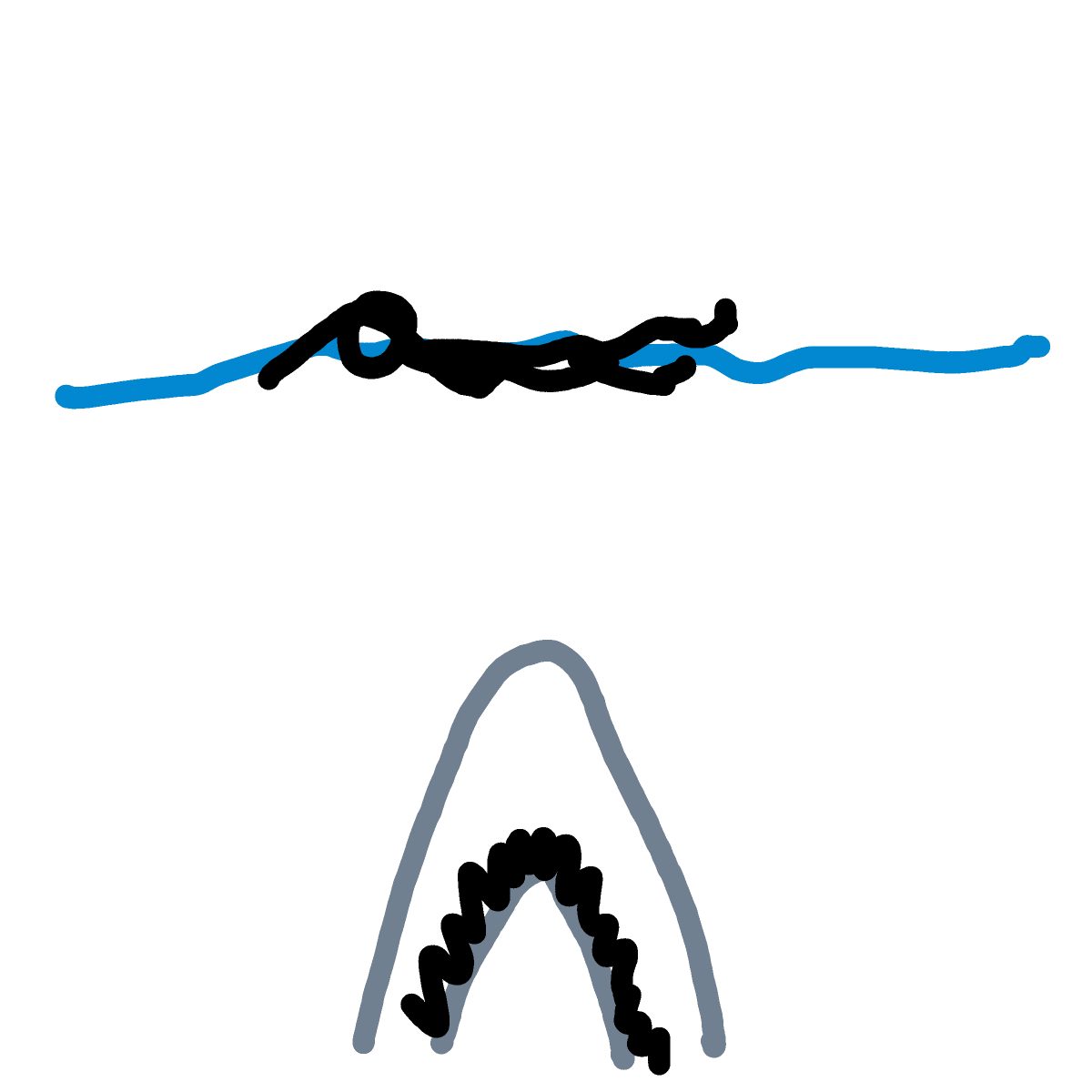 Jaws drawing by Lee the Bee