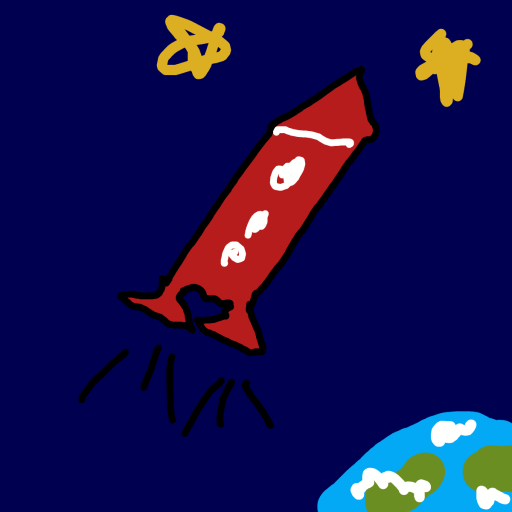 Rocket drawing by princess fiona