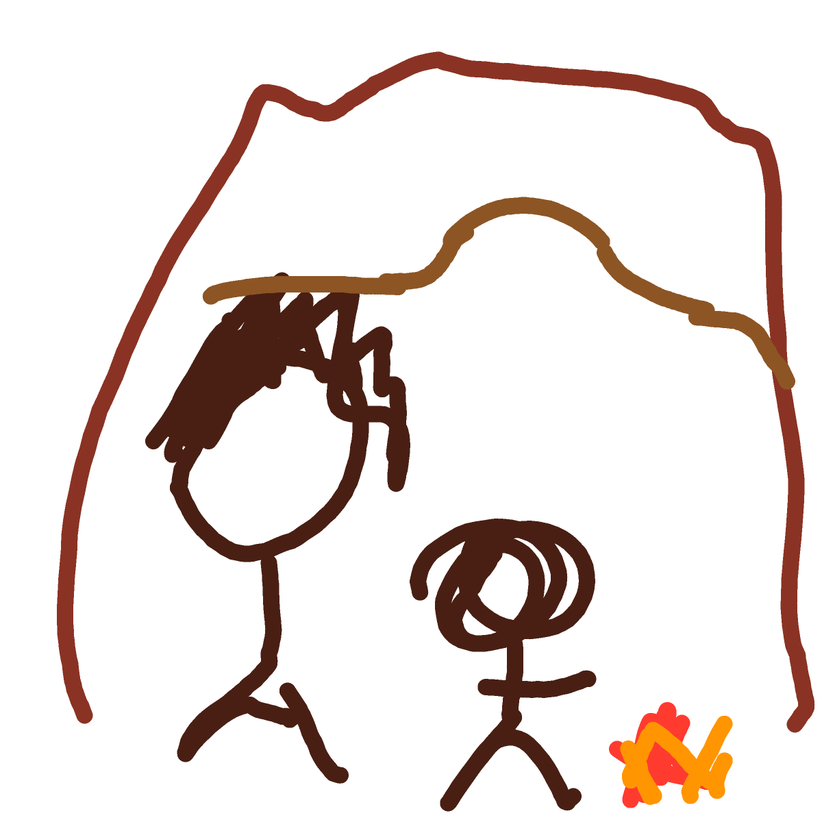 Cave Painting drawing by coal-mild-peace