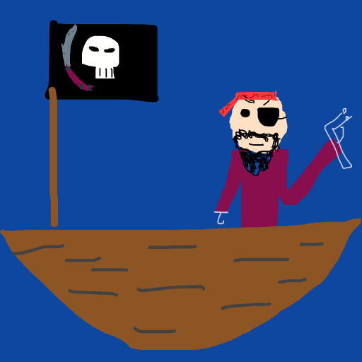 Pirate drawing by edge-coal-earth