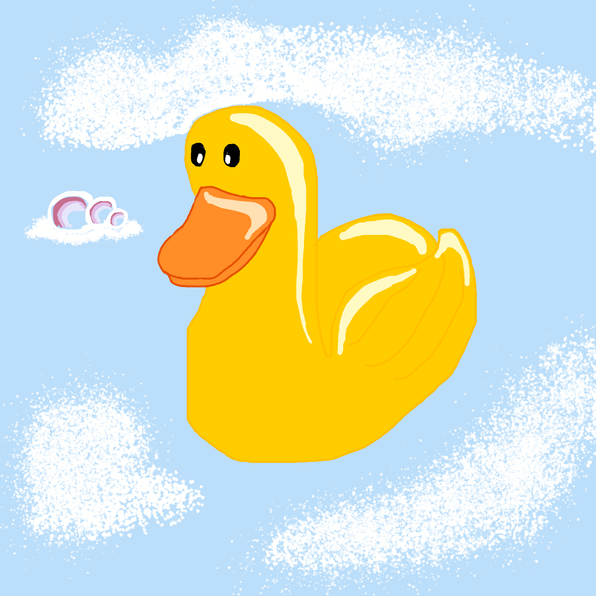 Rubber Duck drawing by nicodarunia