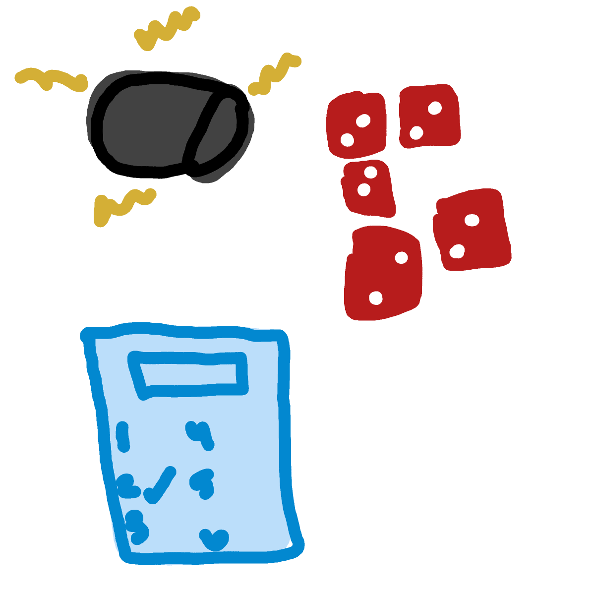 Yahtzee drawing by iron-wise-doodler