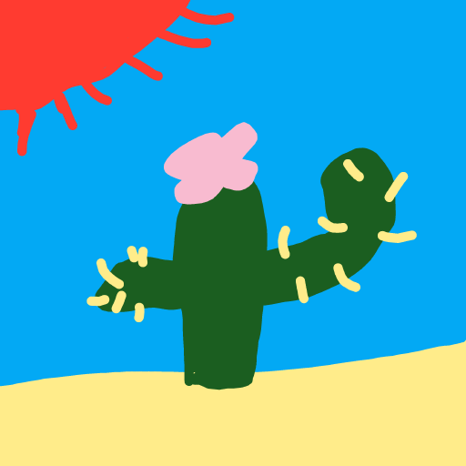 Cactus drawing by rare-lucky-data