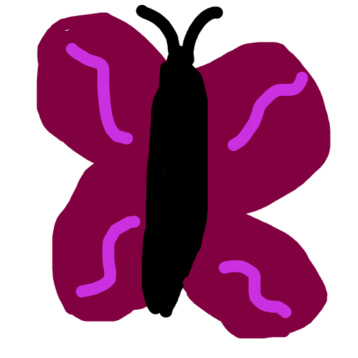 Butterfly drawing by neesh