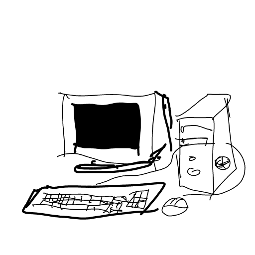 Computer drawing by Shew