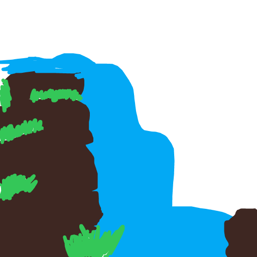 Waterfall drawing by amarena
