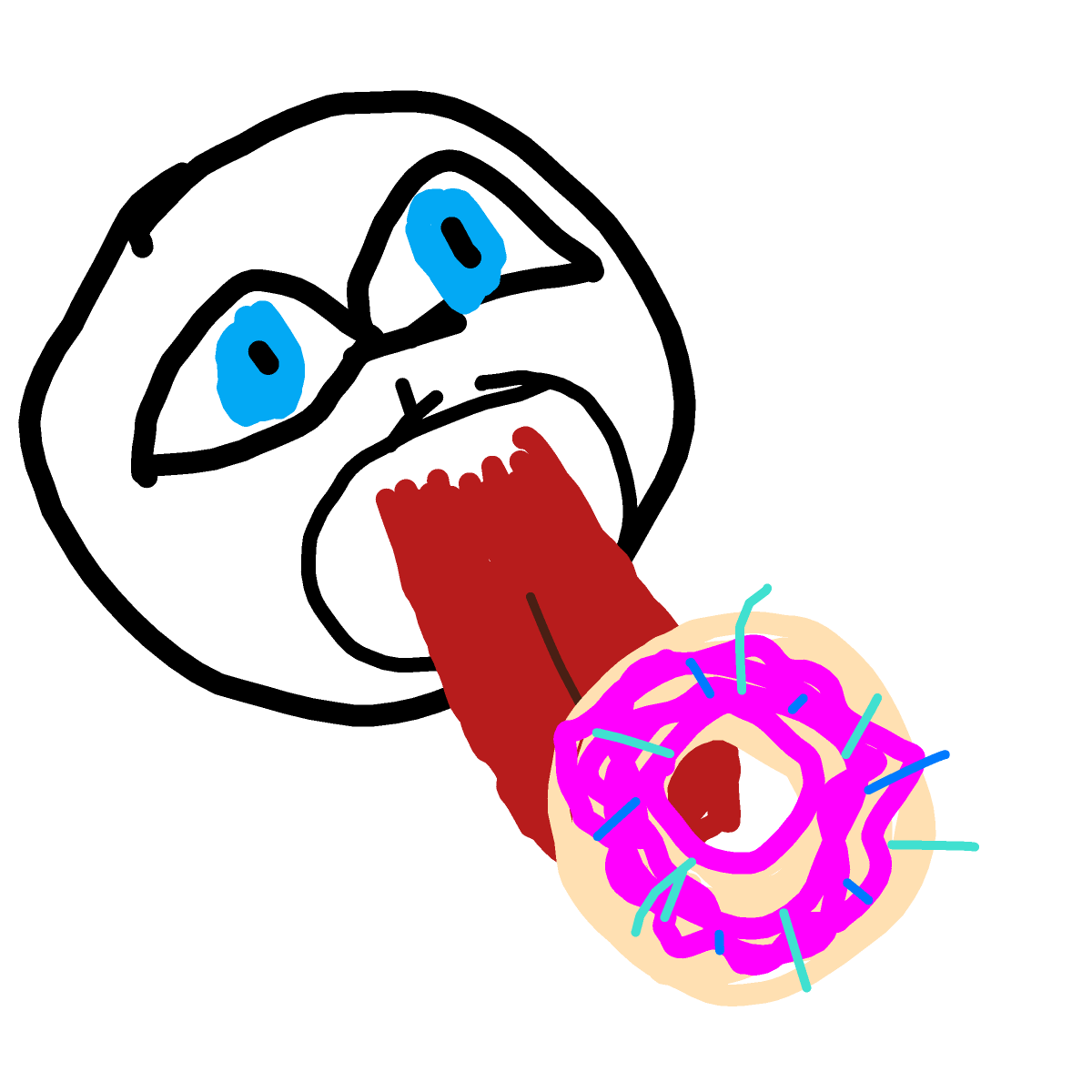 Donut drawing by deacspearson