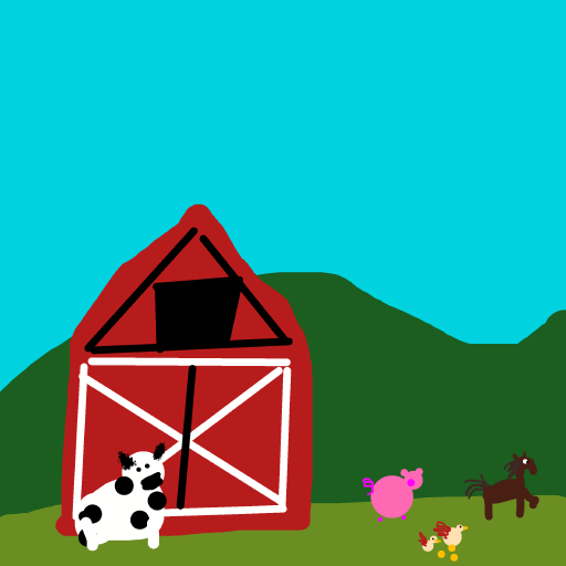 Farm drawing by nice-draw-designer