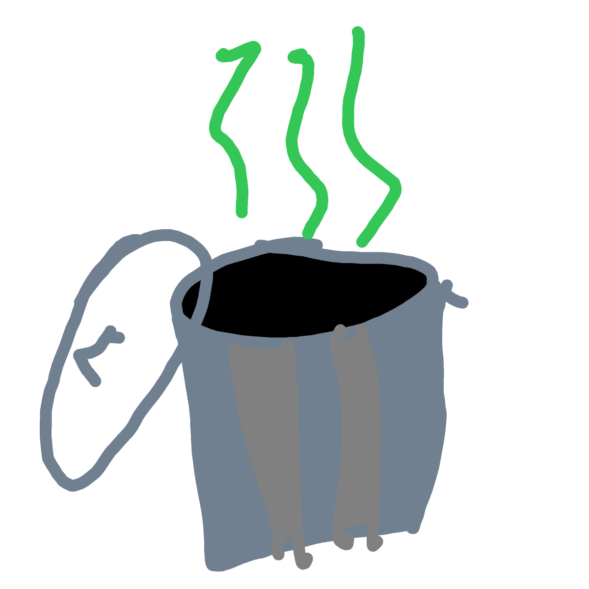 Trash Can drawing by ismael