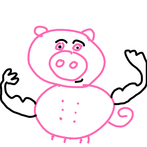 Pig drawing by harryw