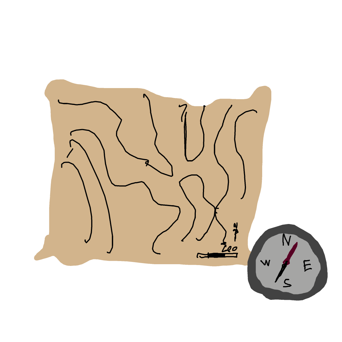 Map drawing by godor