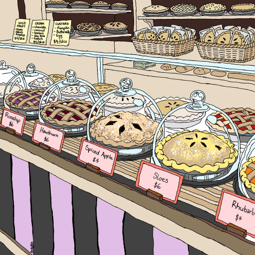 Pie drawing by Bridgitte
