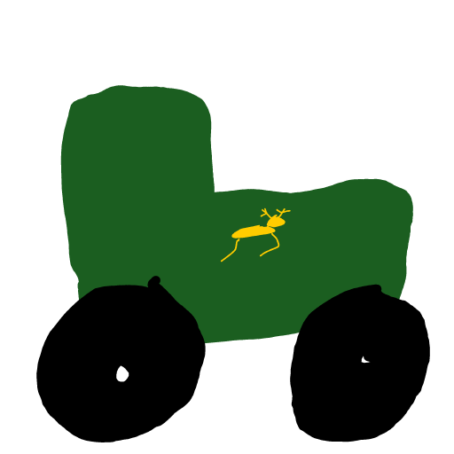 Tractor drawing by Shandi