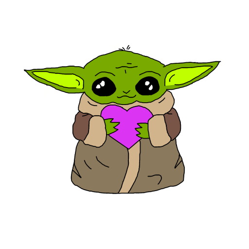 Baby Yoda drawing by dilly-doodle-dally