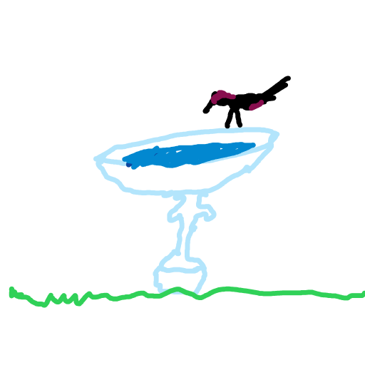 Bird Bath drawing by lead-hyper-drive