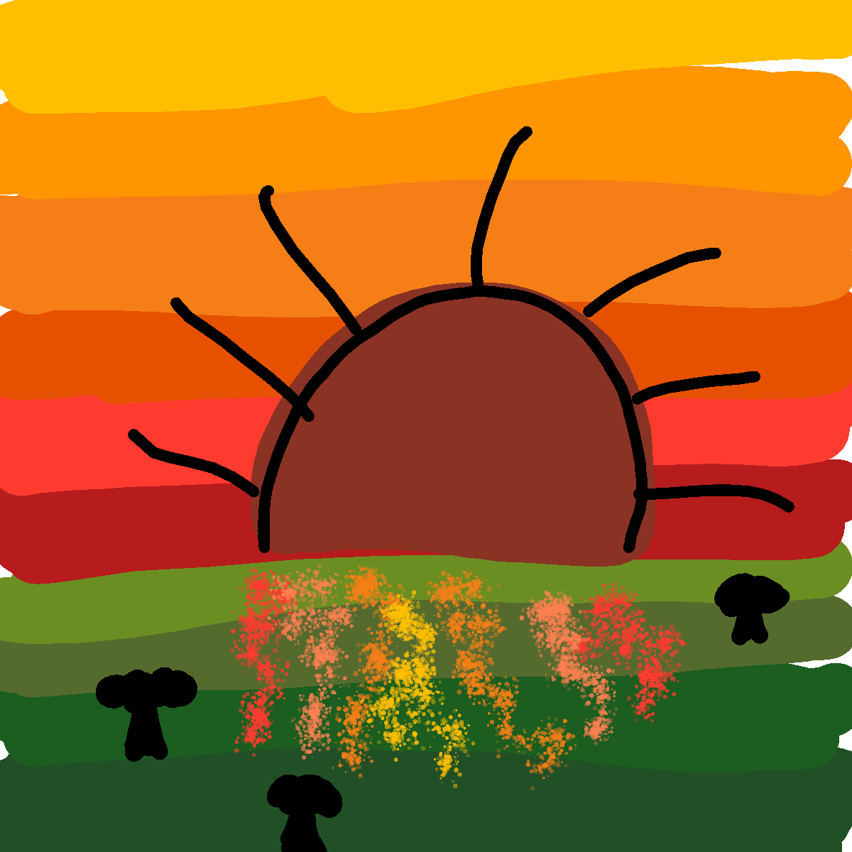 Sunrise drawing by conn0rr