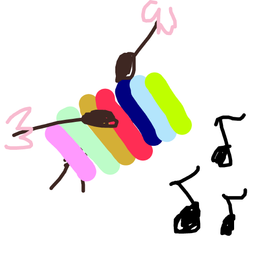 Xylophone drawing by mijnsie