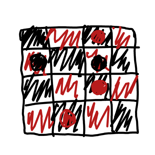 Checkers drawing by Dada