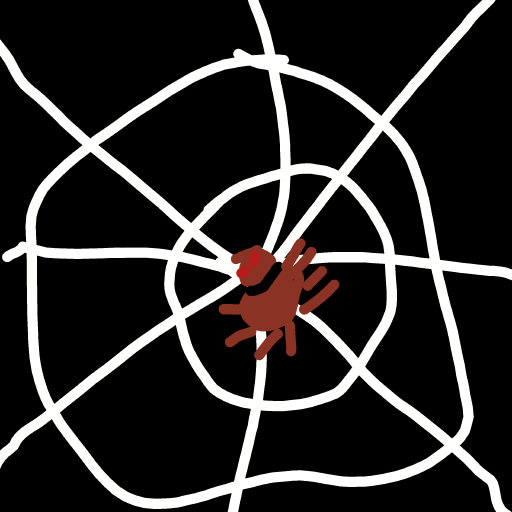 Spider drawing by JM13