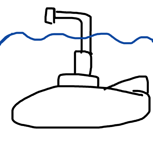 Submarine drawing by mikestam195
