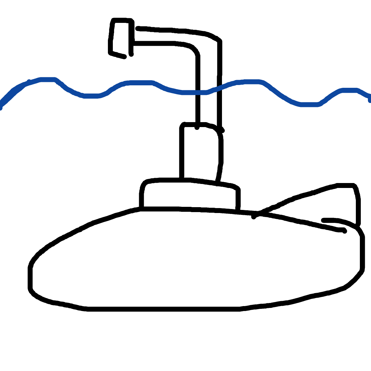 Submarine drawing by mikestam195