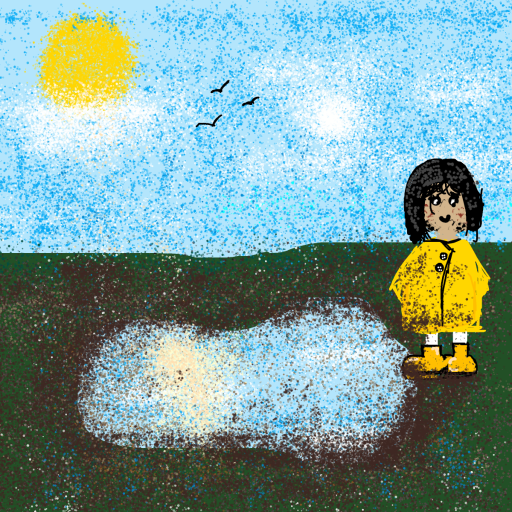 Puddle drawing by shahadudu