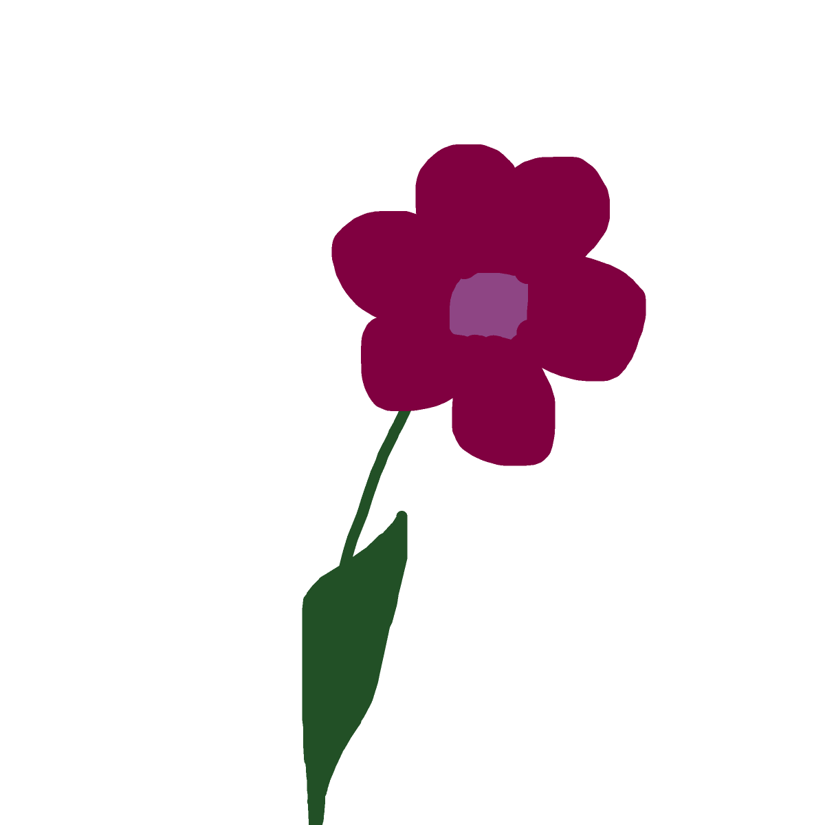Flower drawing by cyan-bronze-net