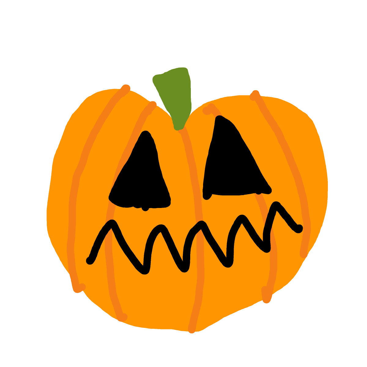 Pumpkin drawing by Megs