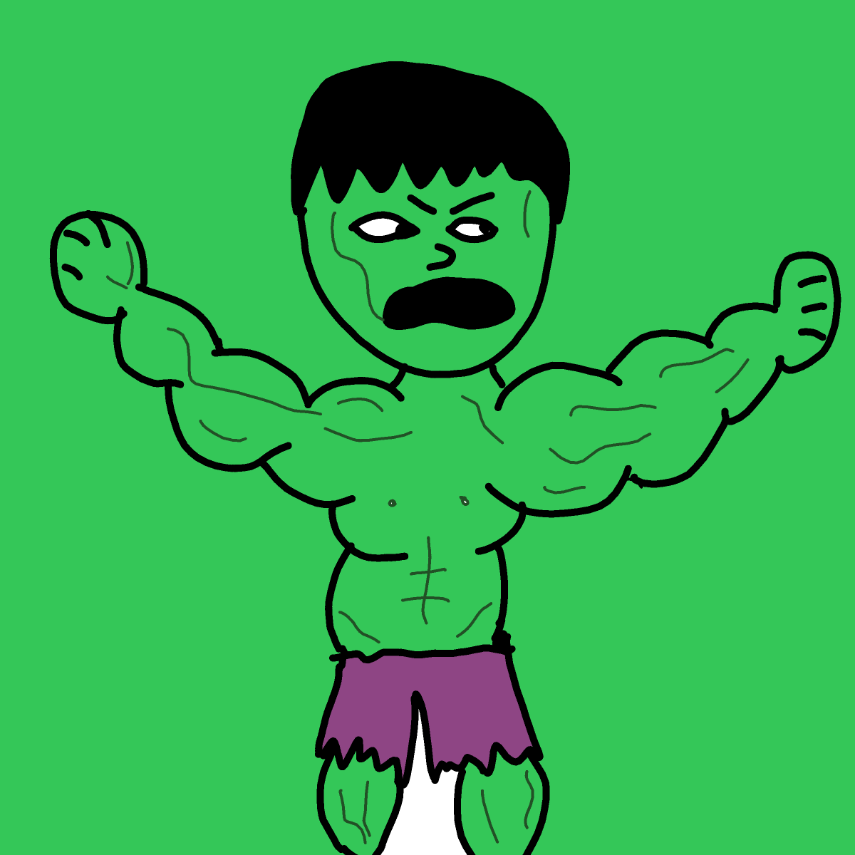 Hulk drawing by conn0rr