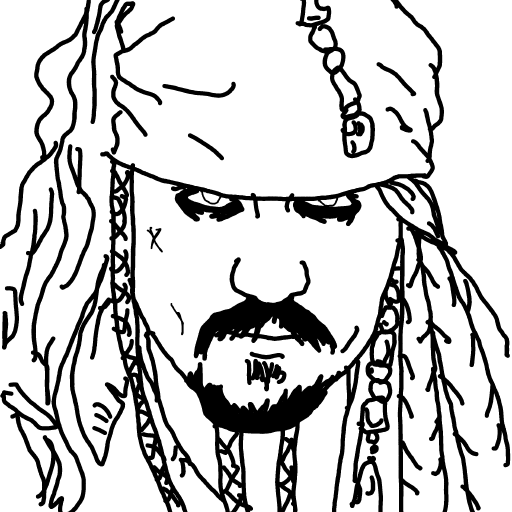 Jack Sparrow drawing by Guardianoflives