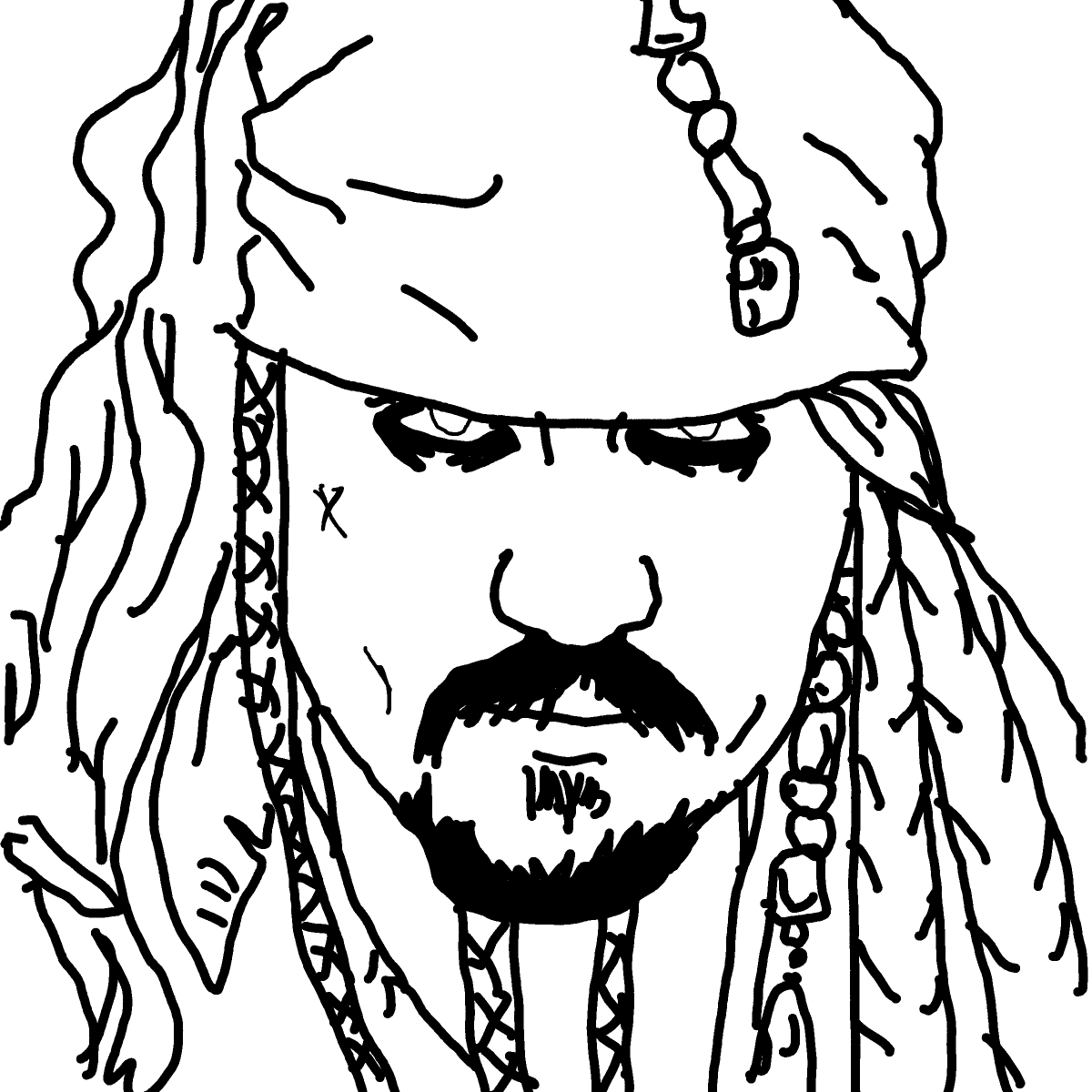 Jack Sparrow drawing by Guardianoflives