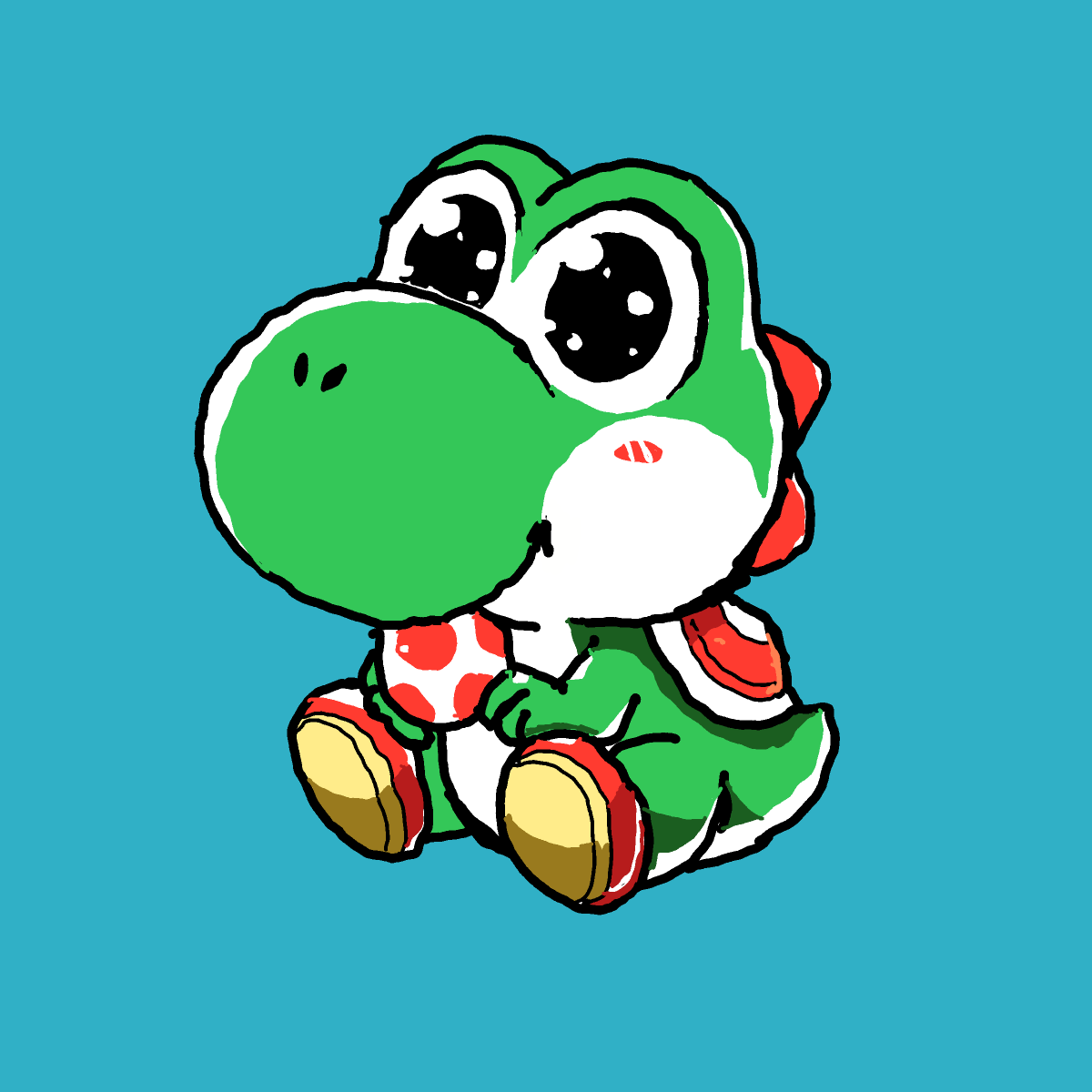 Yoshi drawing by Guardianoflives