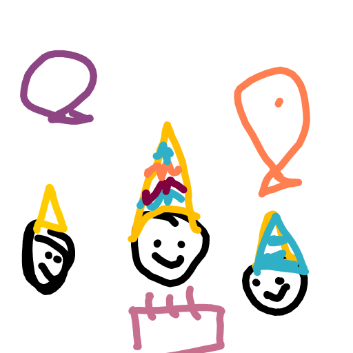 Party Hat drawing by dietchola