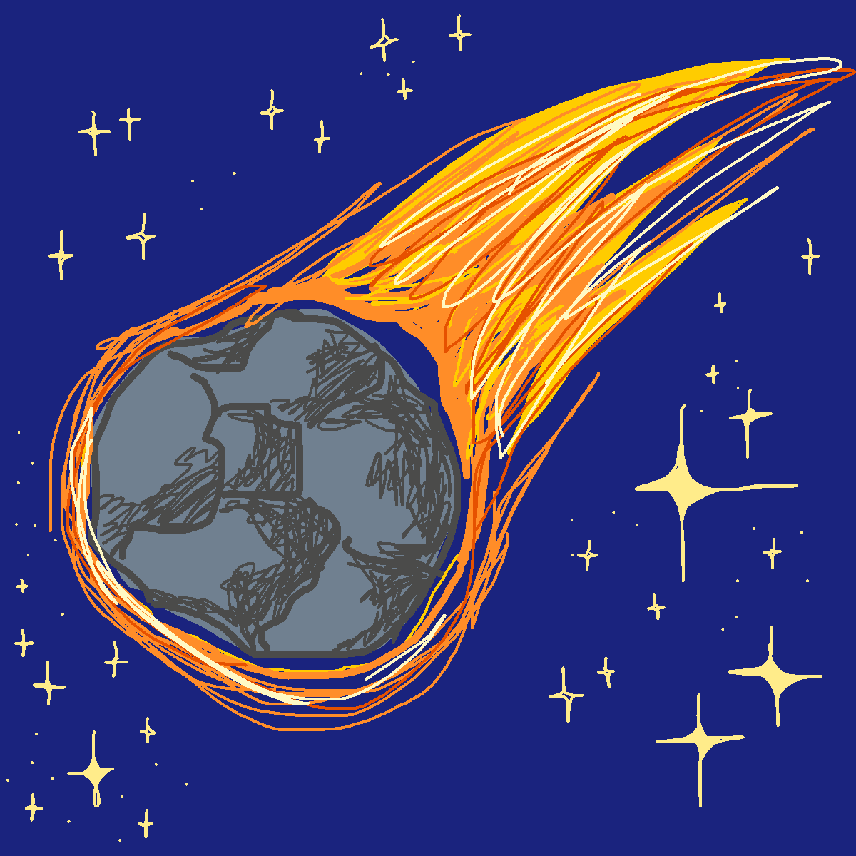Comet drawing by katteklatte