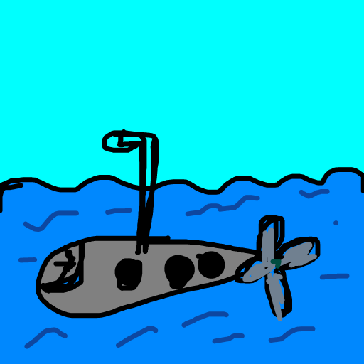 Submarine drawing by jivemarlin