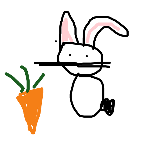 Bunny drawing by rose