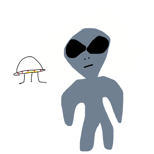 Alien drawing by mr inkwell