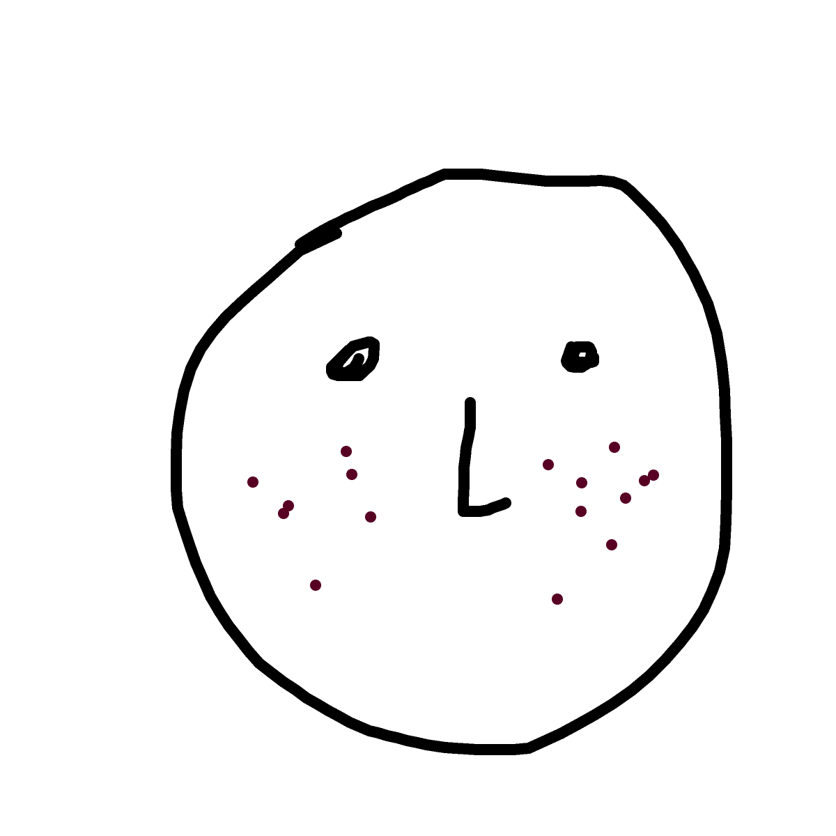 Freckles drawing by bia