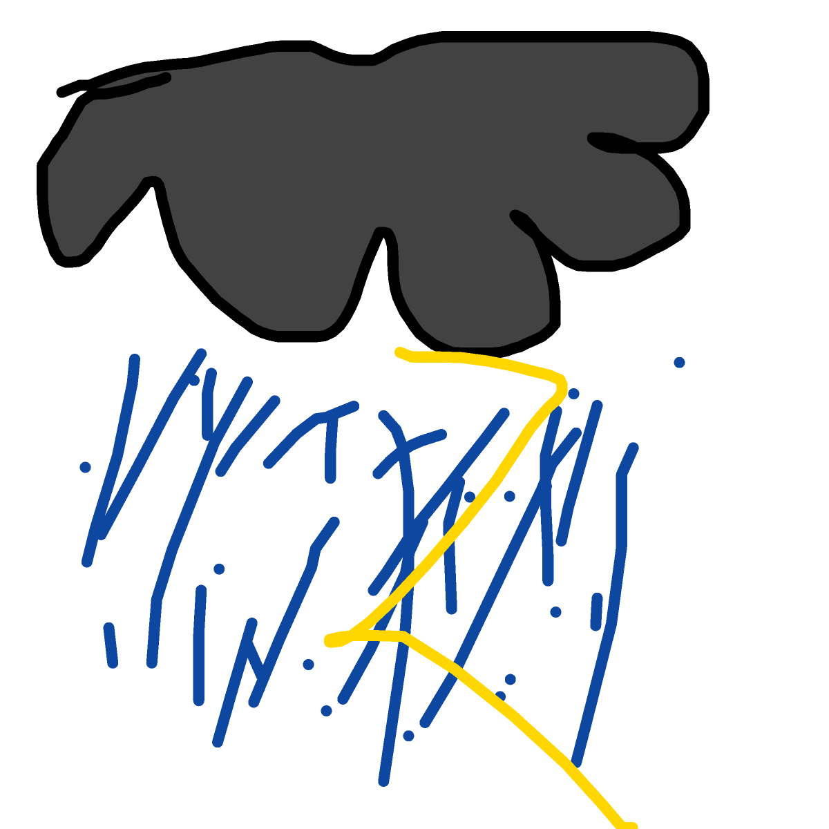 Rain drawing by cooldogcuh