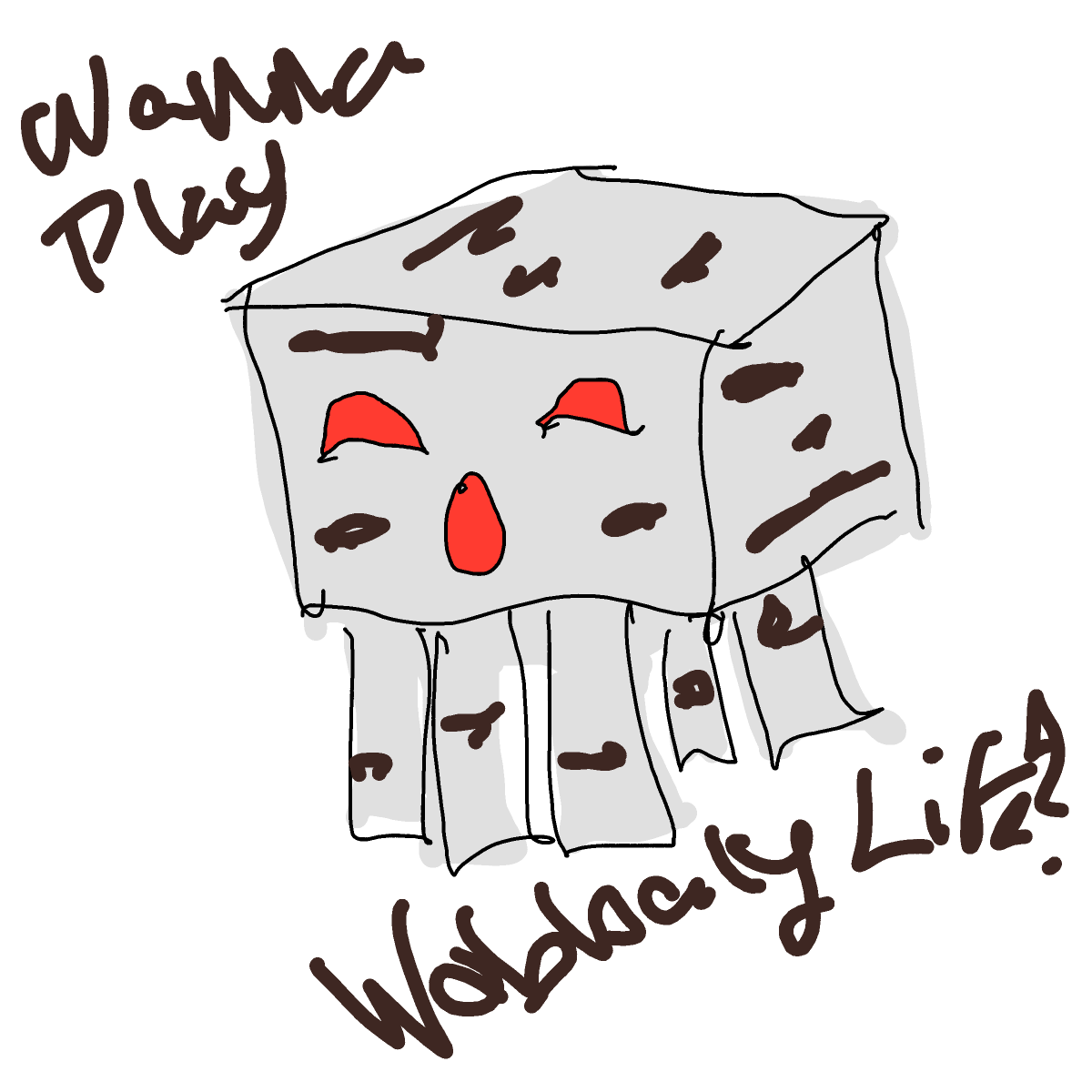 Ghast drawing by wind-noble-grace