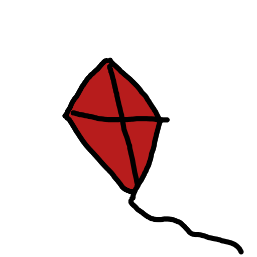 Kite drawing by BbJamminT